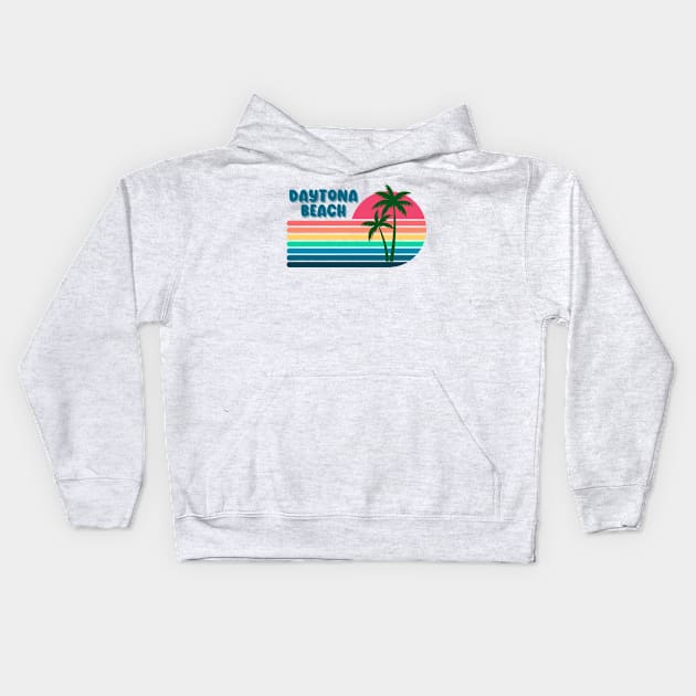 Daytona Beach Kids Hoodie by TeeShop Designs